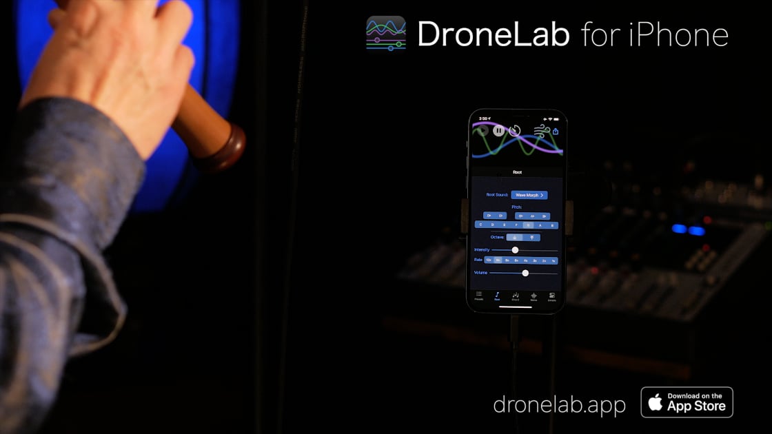 DroneLab a soundscape synthesizer for iPad and iPhone